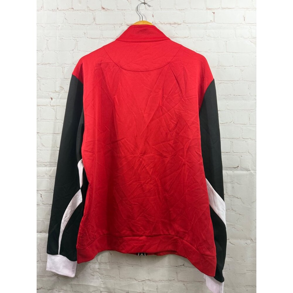 VIP Collection Performance Jacket Mens Size 2XL Red Black White Colorblock - Picture 2 of 12